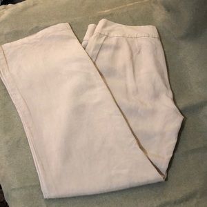 Eileen Fisher linen blend khaki pants